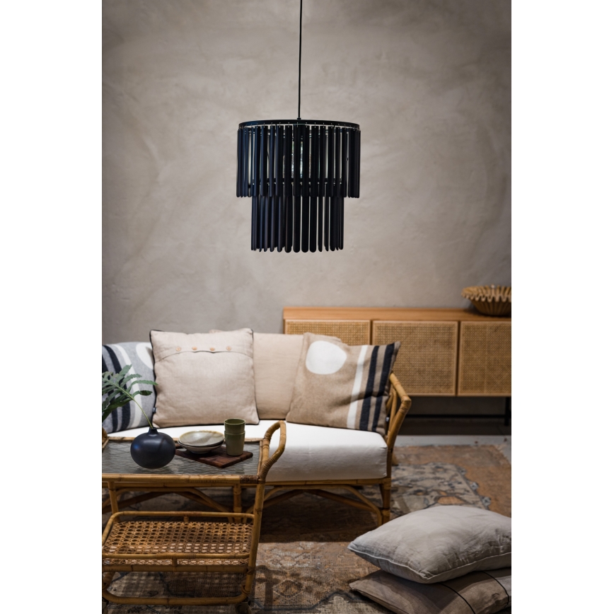 Markslöjd 108581 - Chandelier on a string VIENTO 1xE27/40W/230V black