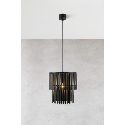 Markslöjd 108581 - Chandelier on a string VIENTO 1xE27/40W/230V black