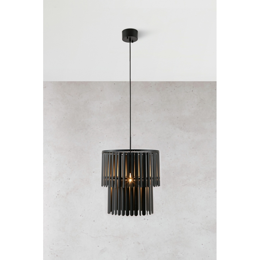 Markslöjd 108581 - Chandelier on a string VIENTO 1xE27/40W/230V black