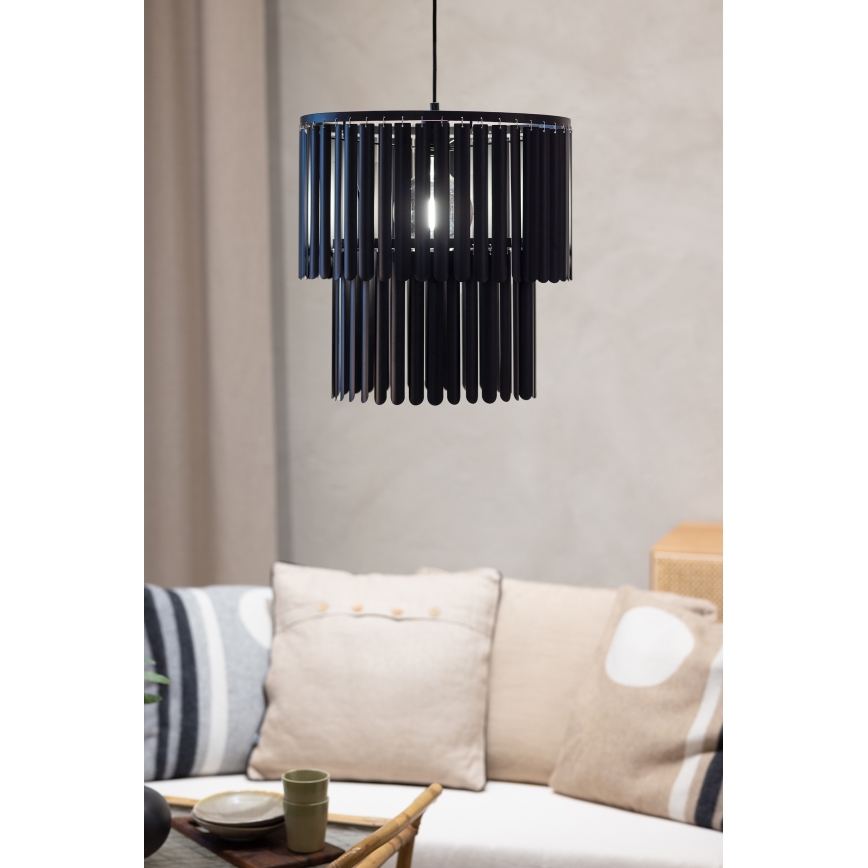 Markslöjd 108581 - Chandelier on a string VIENTO 1xE27/40W/230V black