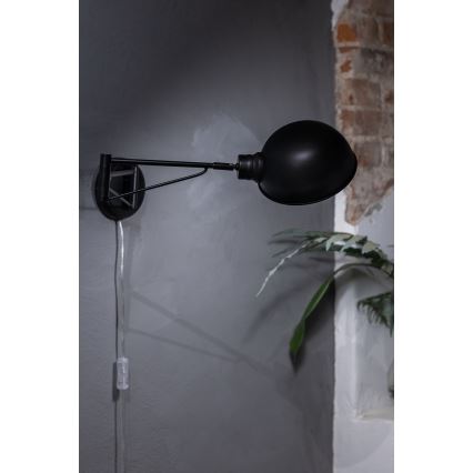 Markslöjd 108587 - Wall lamp PORTLAND 1xE27/40W/230V black