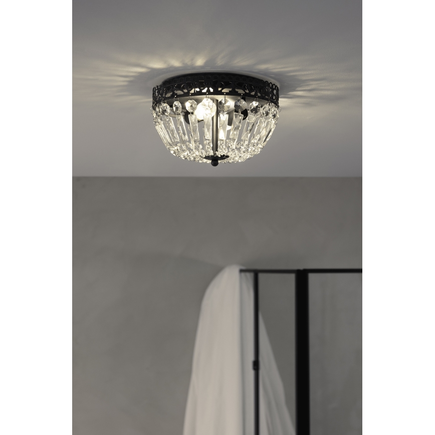 Markslöjd 108598 - Ceiling light ETIENNE 2xE14/40W/230V black