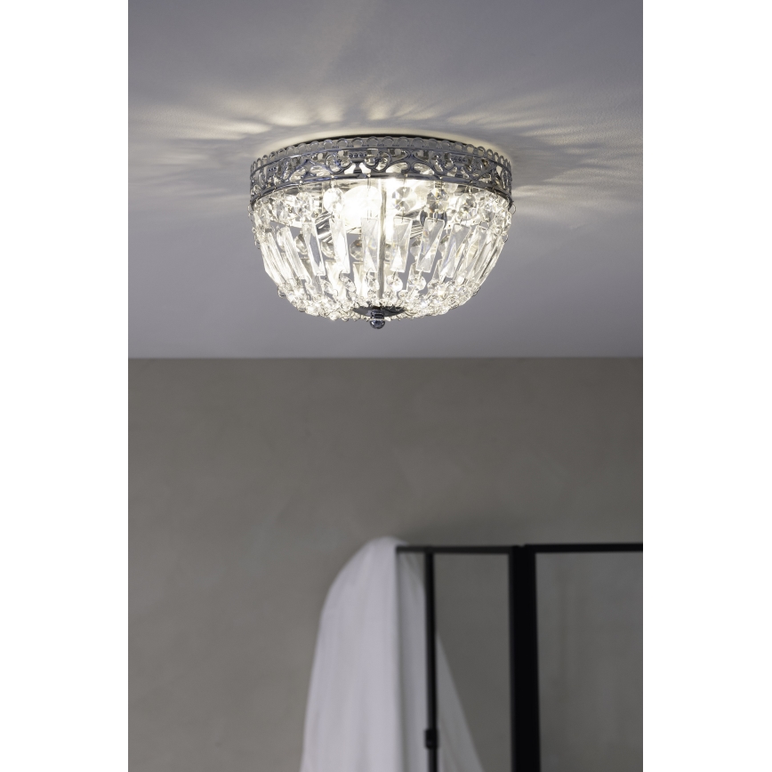 Markslöjd 108599 - Ceiling light ETIENNE 2xE14/40W/230V shiny chrome