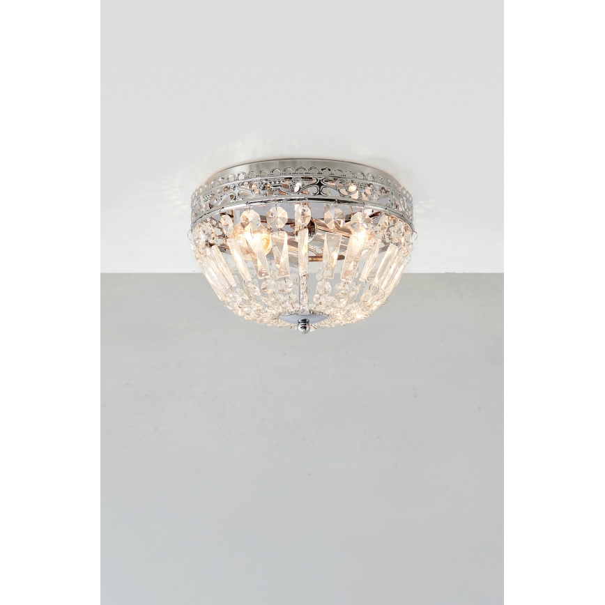 Markslöjd 108599 - Ceiling light ETIENNE 2xE14/40W/230V shiny chrome