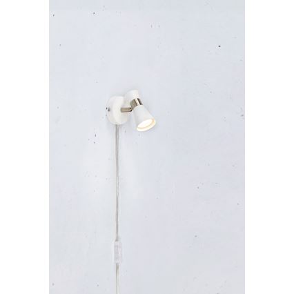 Markslöjd 108627- Wall spotlight FOLIE 1xGU10/7W/230V white/matte chrome