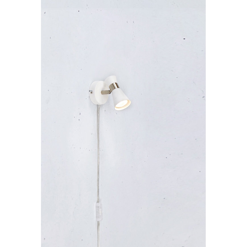 Markslöjd 108627- Wall spotlight FOLIE 1xGU10/7W/230V white/matte chrome