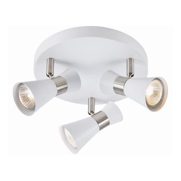 Markslöjd 108628 - Spotlight FOLIE 3xGU10/7W/230V white/matte chrome