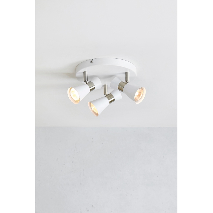 Markslöjd 108628 - Spotlight FOLIE 3xGU10/7W/230V white/matte chrome