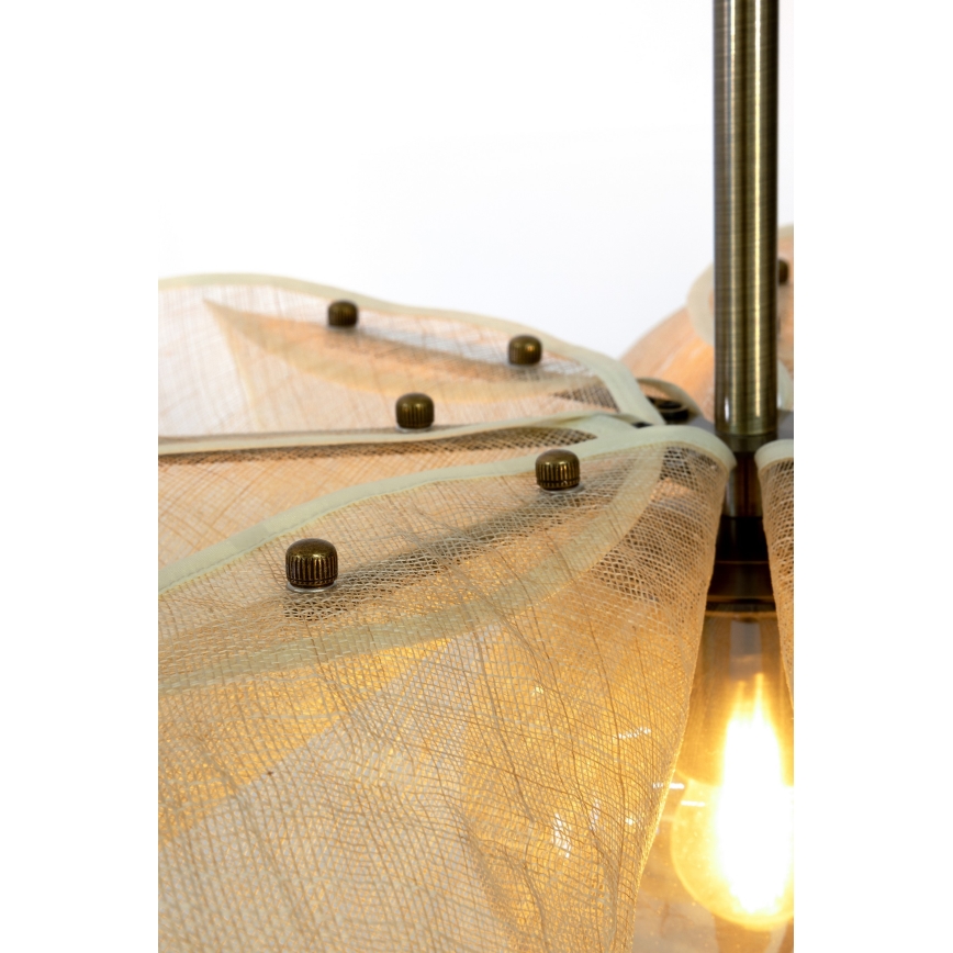 Markslöjd 108661 - Chandelier on a string STYRKA 1xE27/40W/230V d. 75 cm beige