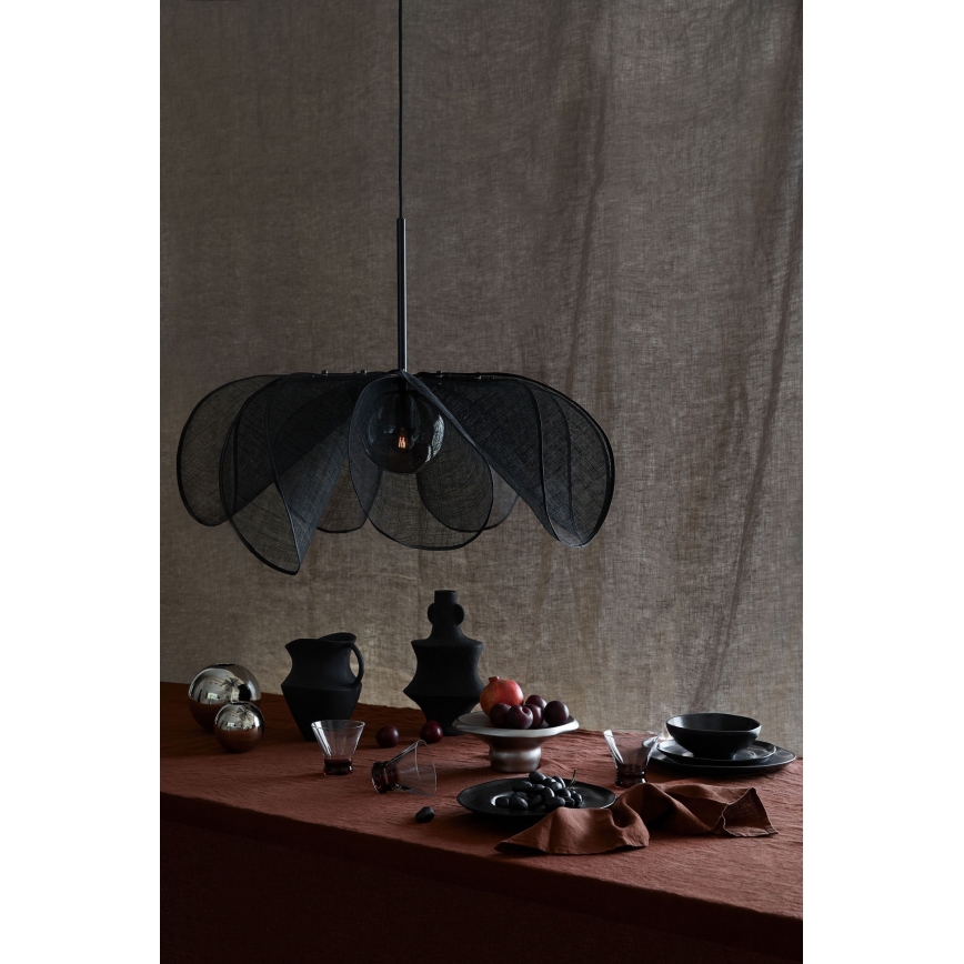 Markslöjd 108662 - Chandelier on a string STYRKA 1xE27/40W/230V d. 75 cm black