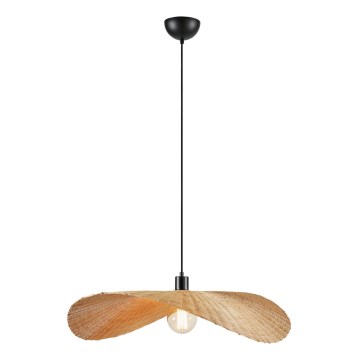 Markslöjd 108677 - Chandelier on a string RAYO 1xE27/40W/230V beige/bamboo