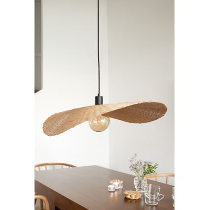 Markslöjd 108677 - Chandelier on a string RAYO 1xE27/40W/230V beige/bamboo
