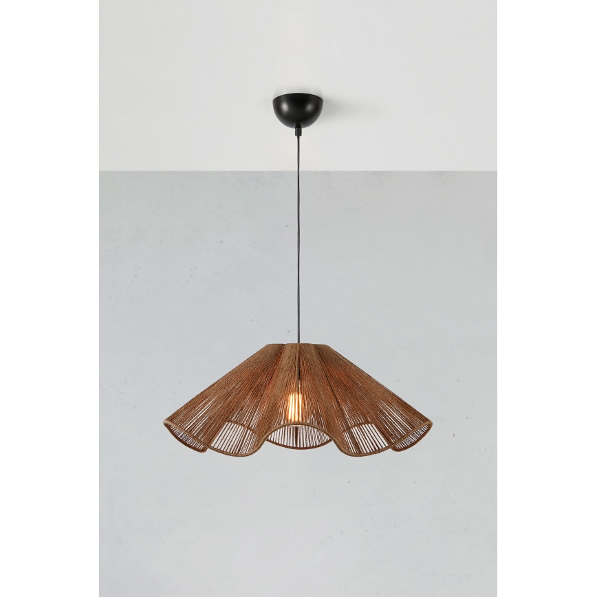 Markslöjd 108681 - Chandelier on a string NAMI 1xE27/40W/230V brown