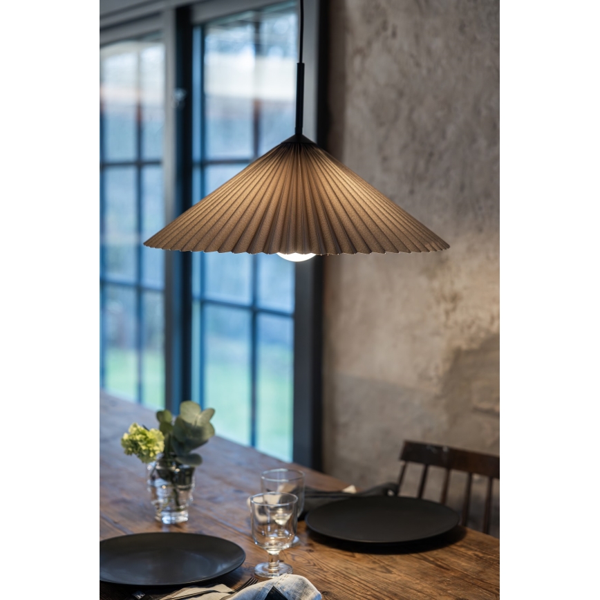 Markslöjd 108709 - Chandelier on a string PLISADO 1xE27/40W/230V d. 50 cm grey