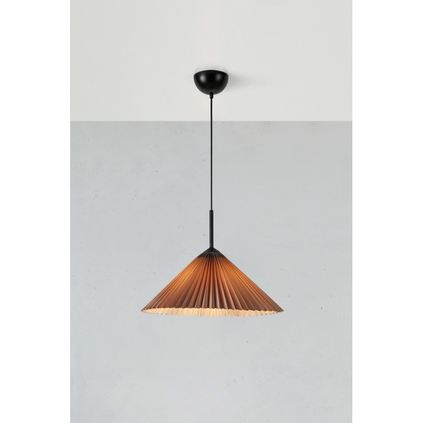 Markslöjd 108709 - Chandelier on a string PLISADO 1xE27/40W/230V d. 50 cm grey
