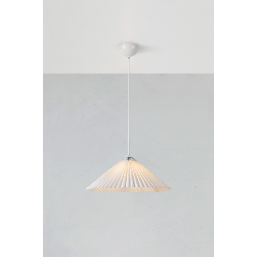 Markslöjd 108711 - Chandelier on a string PLISADO 1xE27/40W/230V d. 50 cm white