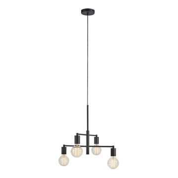 Markslöjd 108716 - Chandelier on a string CIELO 4xE27/40W/230V black