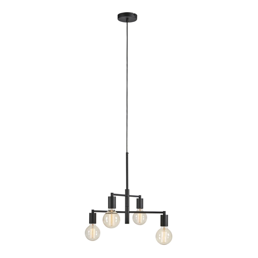 Markslöjd 108716 - Chandelier on a string CIELO 4xE27/40W/230V black