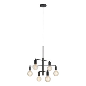 Markslöjd 108717 - Chandelier on a string CIELO 6xE27/40W/230V black