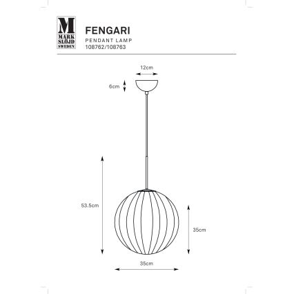 Markslöjd 108762 - Chandelier on a string FENGARI 1xE14/40W/230V black
