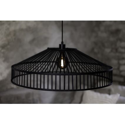 Markslöjd 108782 - Chandelier on a string TAPA 1xE27/40W/230V black/bamboo