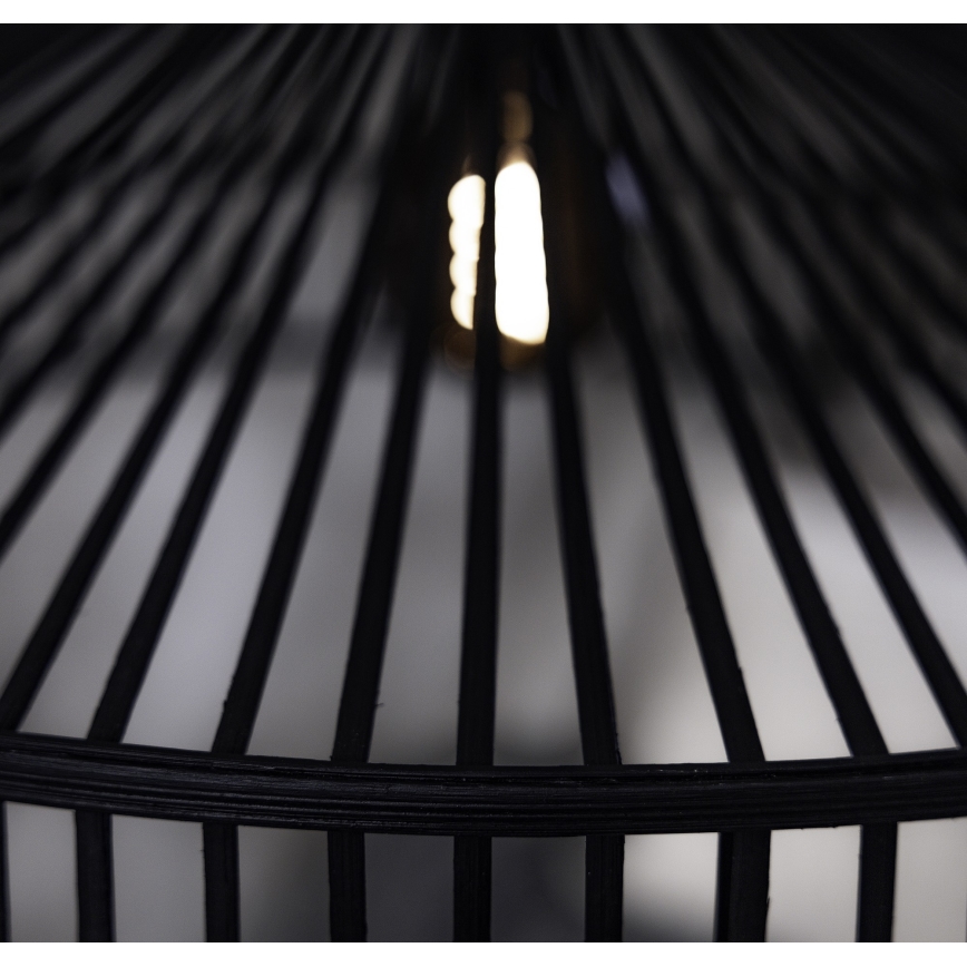 Markslöjd 108782 - Chandelier on a string TAPA 1xE27/40W/230V black/bamboo