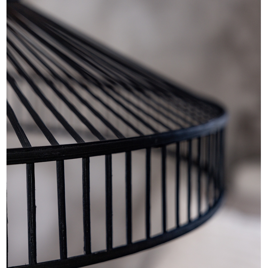 Markslöjd 108782 - Chandelier on a string TAPA 1xE27/40W/230V black/bamboo