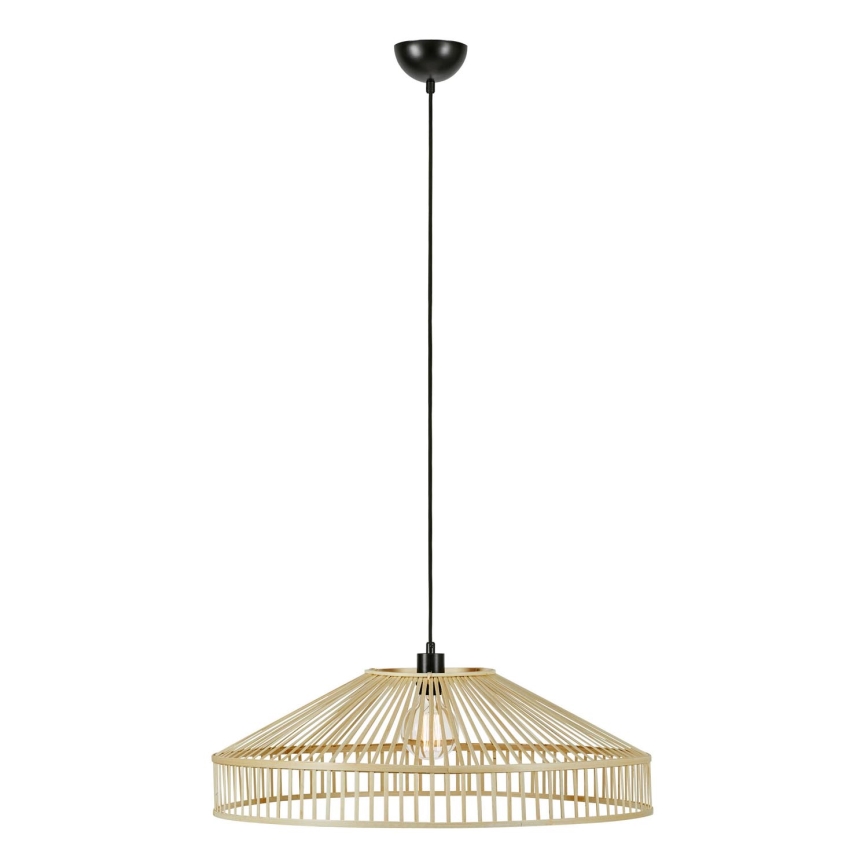 Markslöjd 108783 - Chandelier on a string TAPA 1xE27/40W/230V beige/bamboo