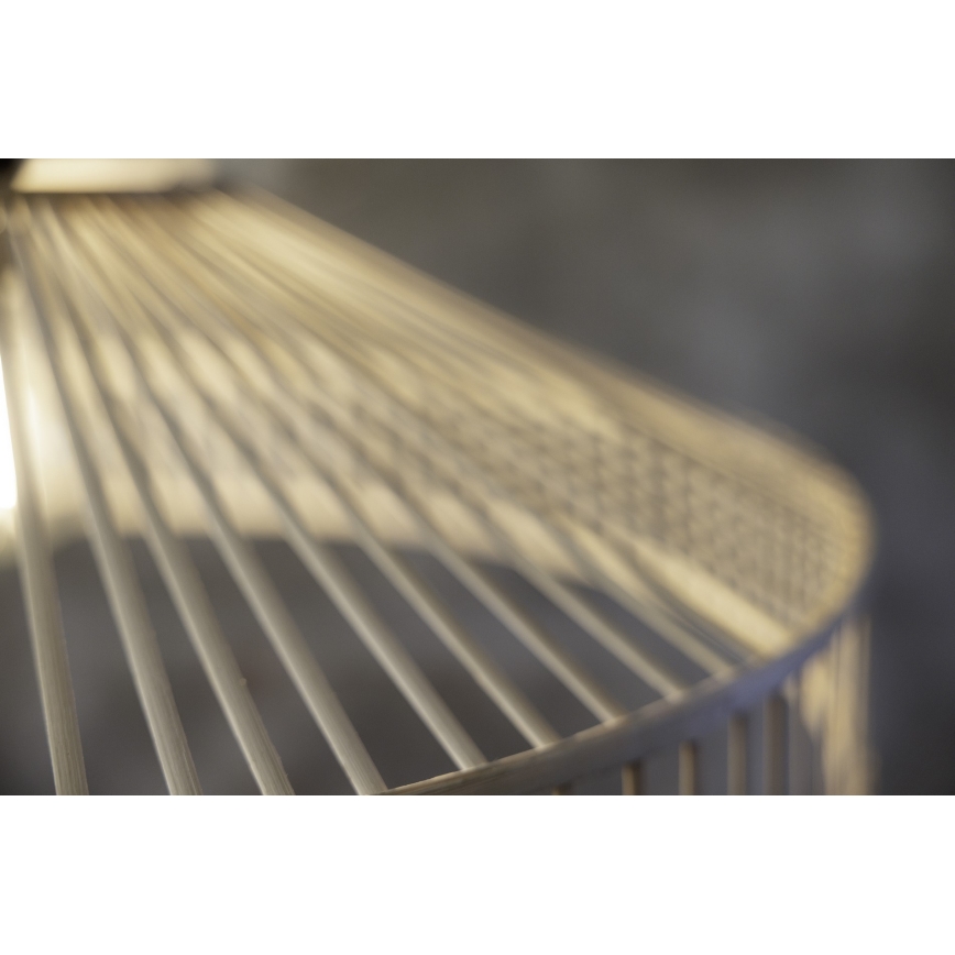 Markslöjd 108783 - Chandelier on a string TAPA 1xE27/40W/230V beige/bamboo
