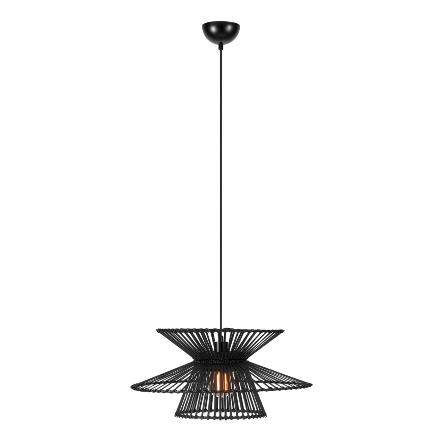 Markslöjd 108784 - Chandelier on a string DUPLICI 1xE27/40W/230V black/bamboo