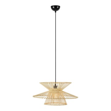 Markslöjd 108785 - Chandelier on a string DUPLICI 1xE27/40W/230V beige/bamboo