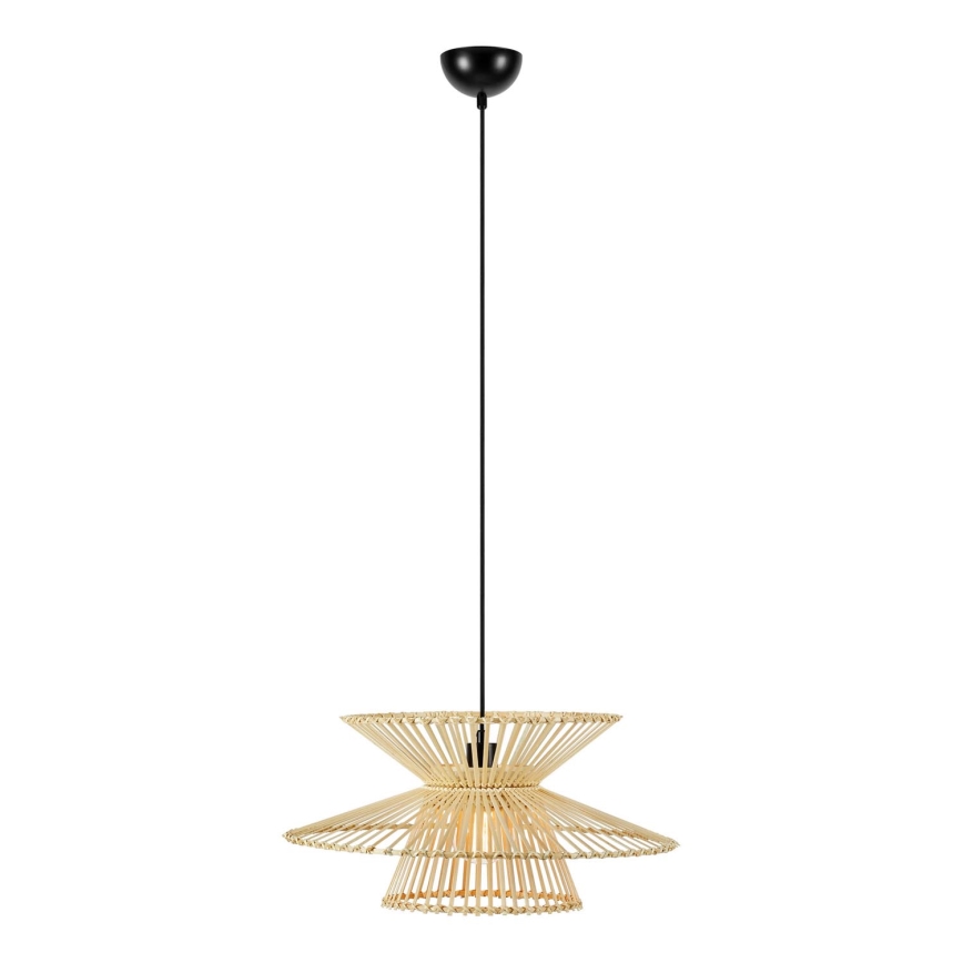 Markslöjd 108785 - Chandelier on a string DUPLICI 1xE27/40W/230V beige/bamboo