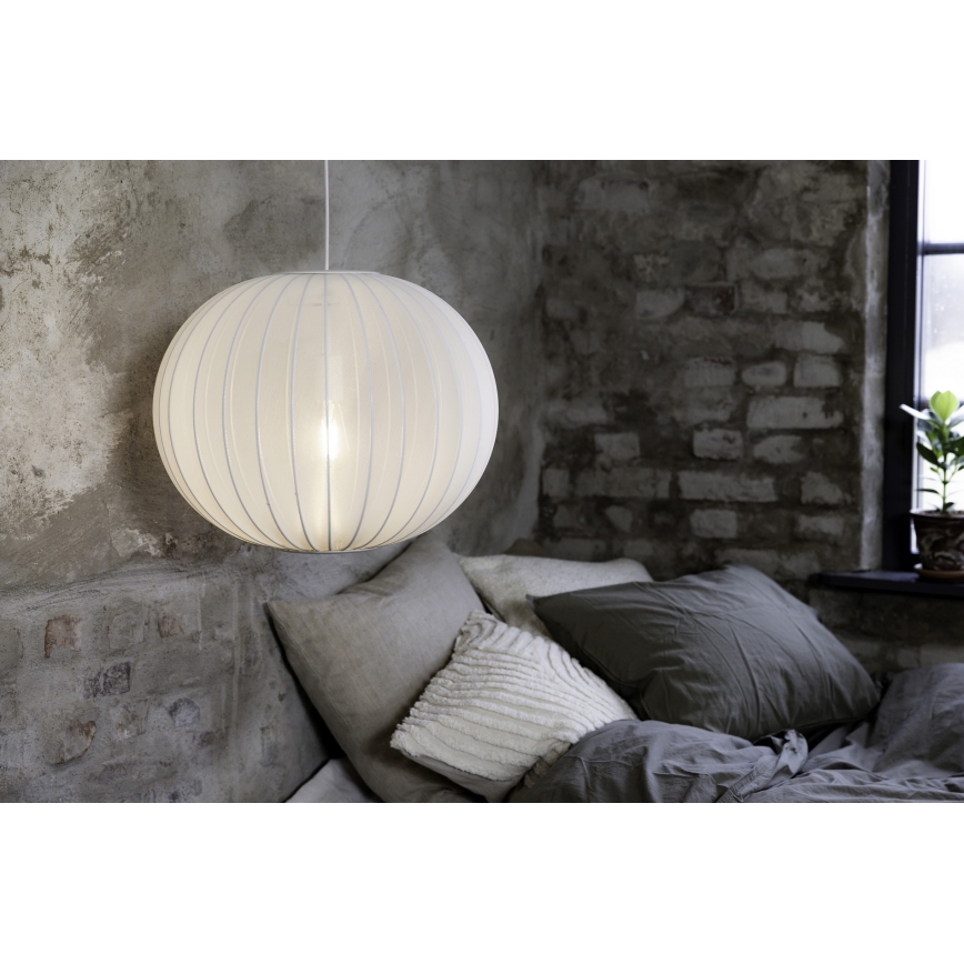 Markslöjd 108792 - Chandelier on a string FORENCE 1xE27/40W/230V d. 50 cm white