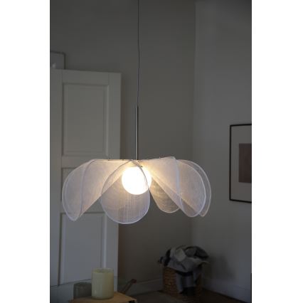 Markslöjd 108818 - Chandelier on a string STYRKA 1xE27/40W/230V d. 75 cm white