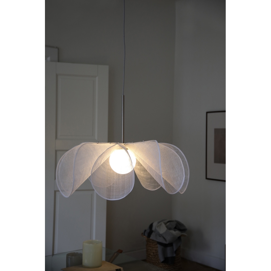 Markslöjd 108818 - Chandelier on a string STYRKA 1xE27/40W/230V d. 75 cm white