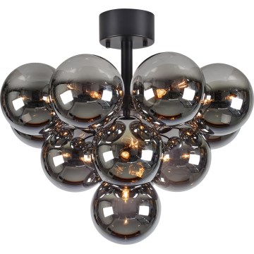 Markslöjd 108845 - Surface-mounted chandelier MERLOT 13xG9/18W/230V black/smoky