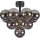 Markslöjd 108845 - Surface-mounted chandelier MERLOT 13xG9/18W/230V black/smoky