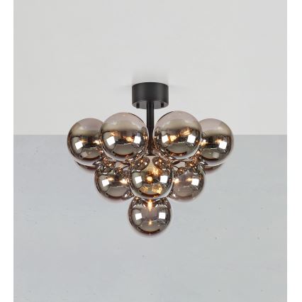 Markslöjd 108845 - Surface-mounted chandelier MERLOT 13xG9/18W/230V Ø 56 cm black/smoke