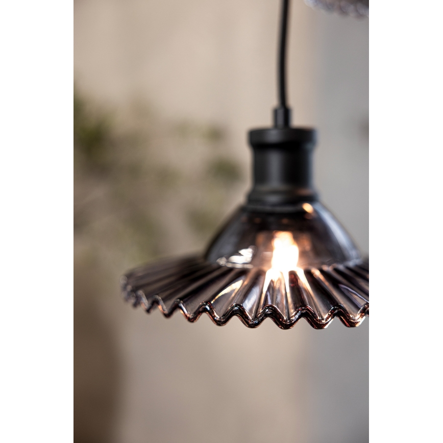 Markslöjd 108853 - Chandelier on a string NOVIA 3xE27/40W/230V black/smoky