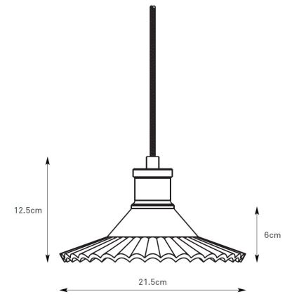 Markslöjd 108854 - Chandelier on a string NOVIA 1xE27/40W/230V black/smoky