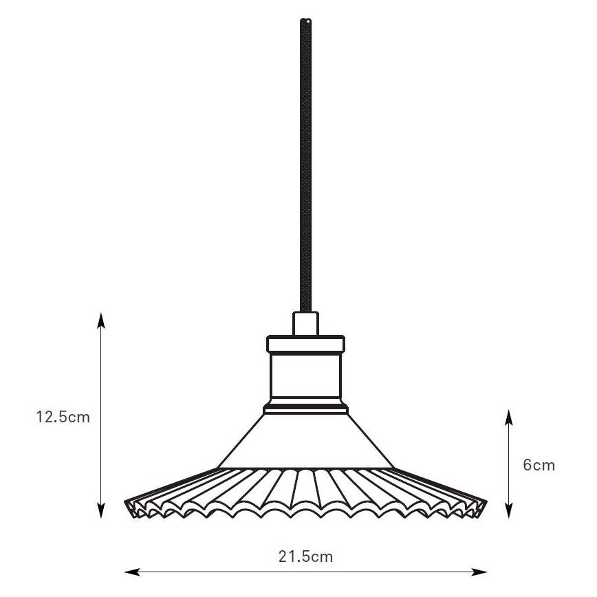 Markslöjd 108854 - Chandelier on a string NOVIA 1xE27/40W/230V black/smoky