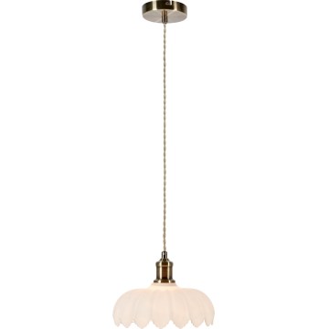 Markslöjd 108857 - Chandelier on a string KURAGE 1xE27/40W/230V brass/white