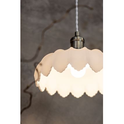 Markslöjd 108857 - Chandelier on a string KURAGE 1xE27/40W/230V brass/white