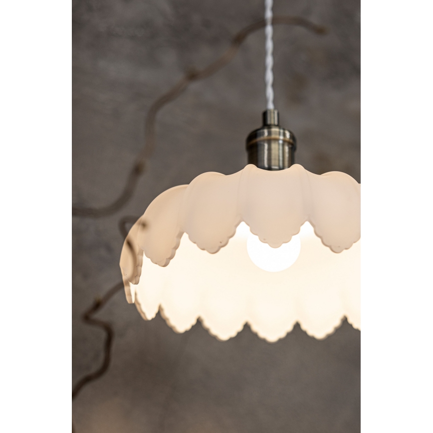 Markslöjd 108857 - Chandelier on a string KURAGE 1xE27/40W/230V brass/white