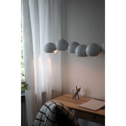 Markslöjd 108859 - Chandelier on a string CUPOLO 7xE14/40W/230V white