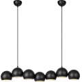 Markslöjd 108860 - Chandelier on a string CUPOLO 7xE14/40W/230V black