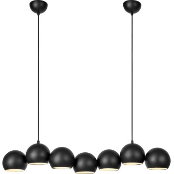 Markslöjd 108860 - Chandelier on a string CUPOLO 7xE14/40W/230V black