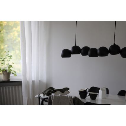 Markslöjd 108860 - Chandelier on a string CUPOLO 7xE14/40W/230V black