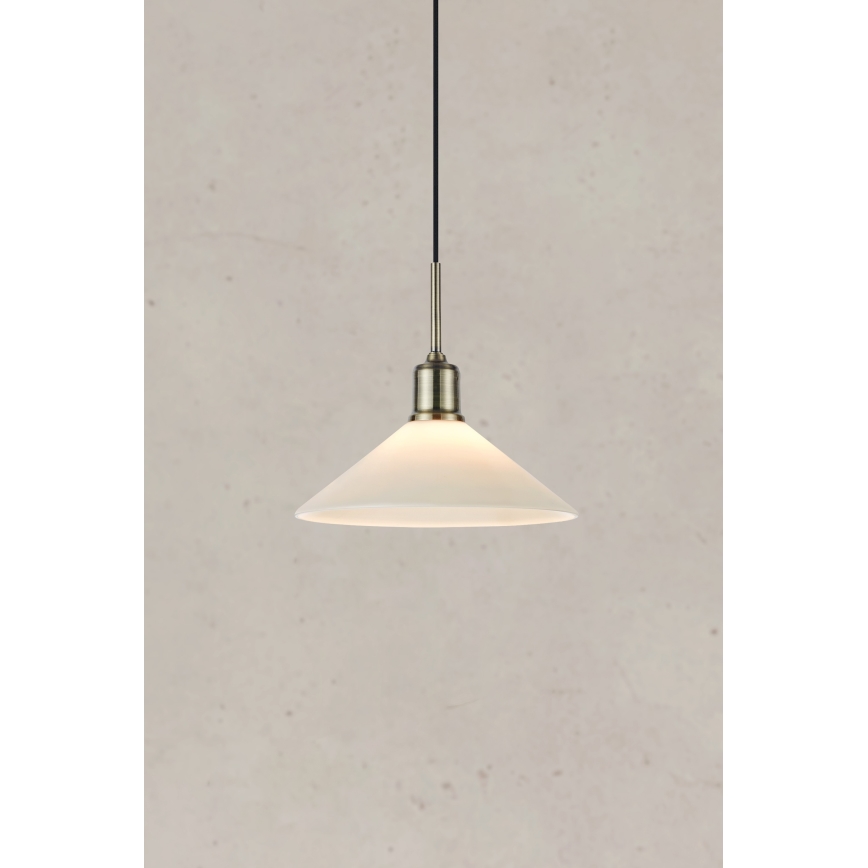 Markslöjd 108867 - Chandelier on a string VELA 1xE27/40W/230V brass/white