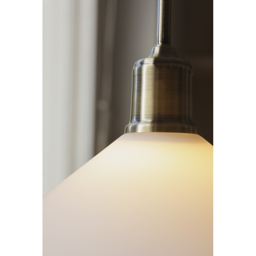 Markslöjd 108867 - Chandelier on a string VELA 1xE27/40W/230V brass/white